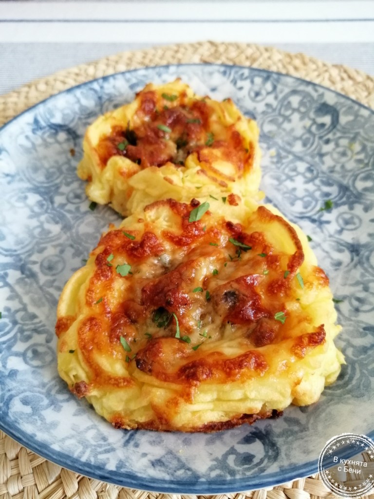 Картофени гнезда с гъби от https://inthebeniskitchen.com/