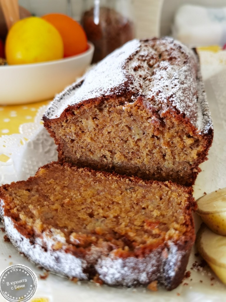 Бананов кекс от https://inthebeniskitchen.com/