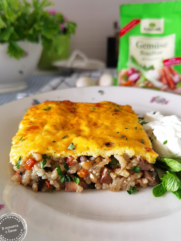Гъби с ориз на фурна от https://inthebeniskitchen.com/