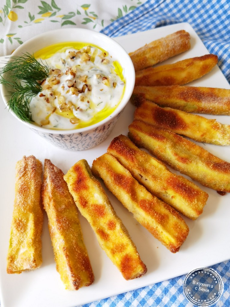 Панирани тиквички на фурна от https://inthebeniskitchen.com/