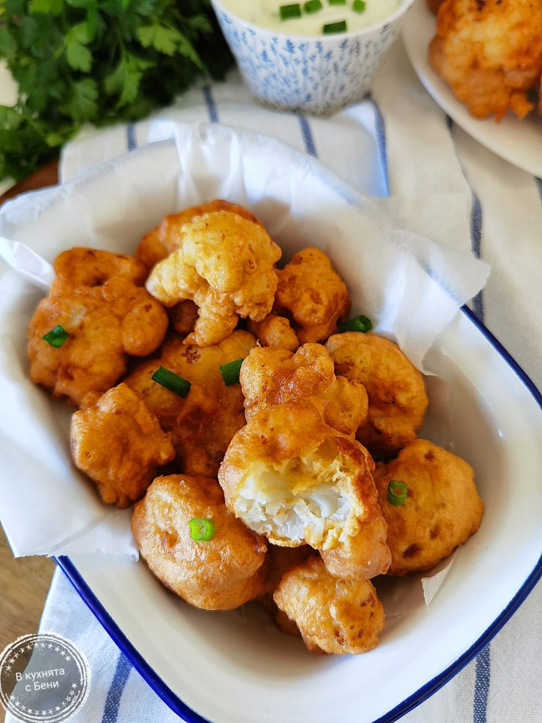 Паниран карфиол от https://inthebeniskitchen.com/