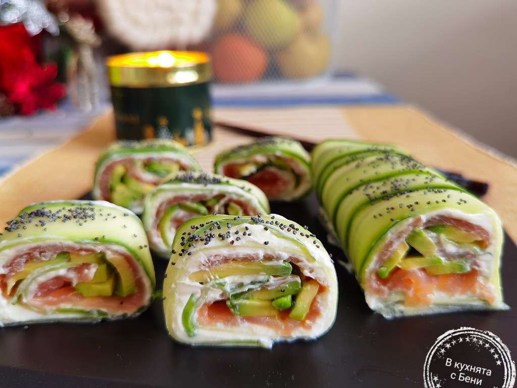 Фалшиво суши с краставица от https://inthebeniskitchen.com/