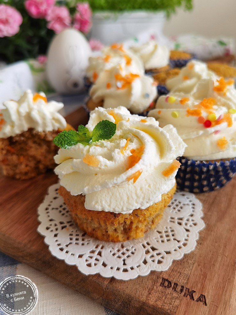 Вкусни кексчета с моркови от https://inthebeniskitchen.com/