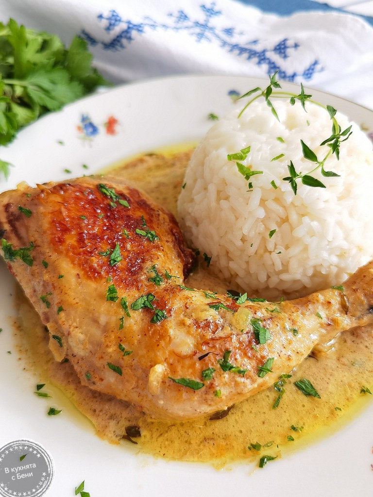 Пиле в сос с горчица от https://inthebeniskitchen.com/