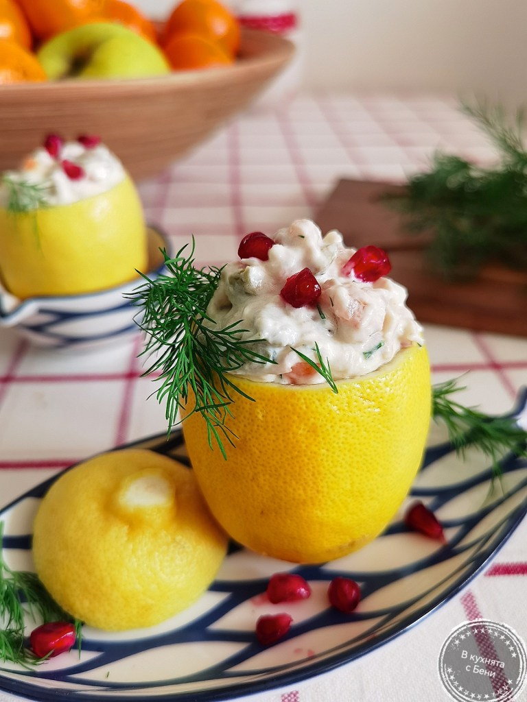 Предястие с пушена риба в лимон от https://inthebeniskitchen.com/