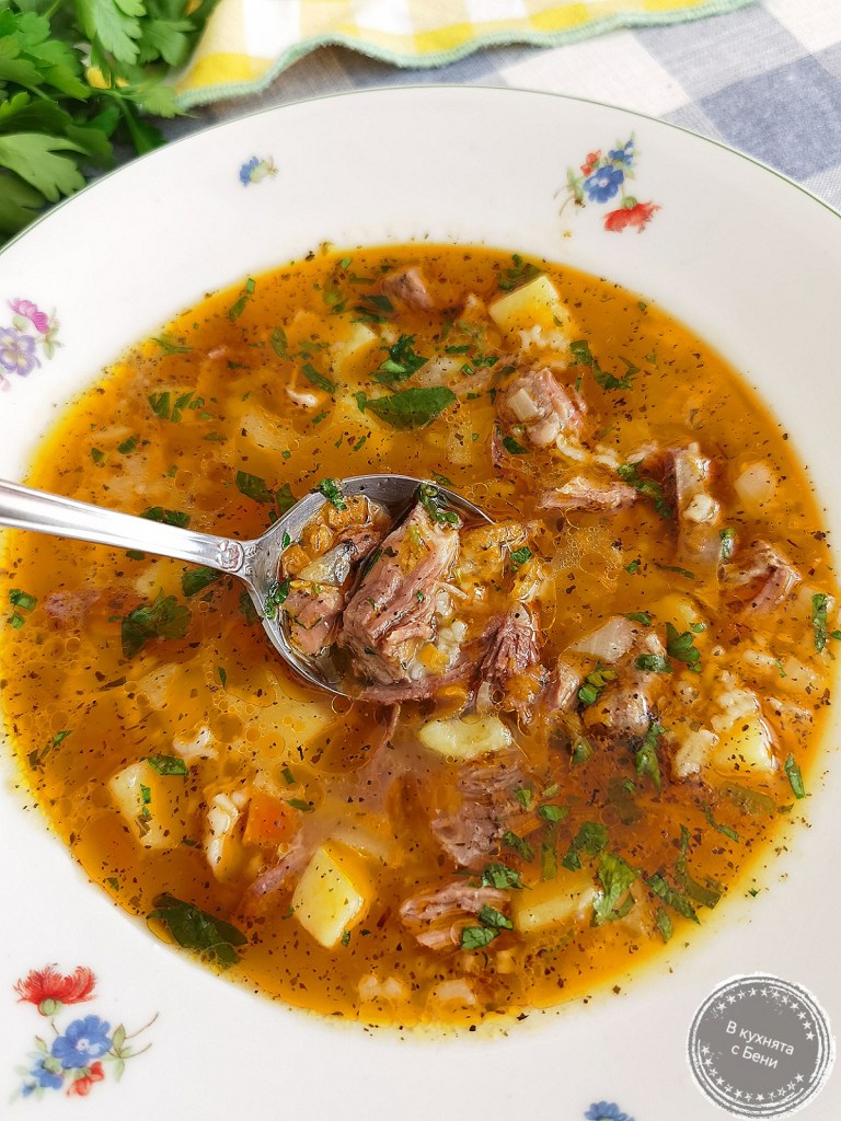 Супа от говеждо, телешко от https://inthebeniskitchen.com/