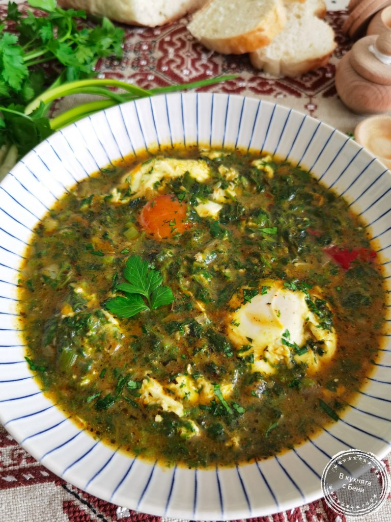 Пролетно ястие с коприва и яйца от https://inthebeniskitchen.com/