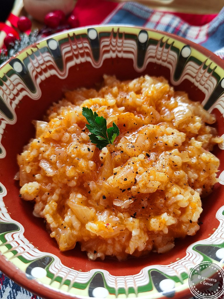 Постно кисело зеле с ориз от https://inthebeniskitchen.com/