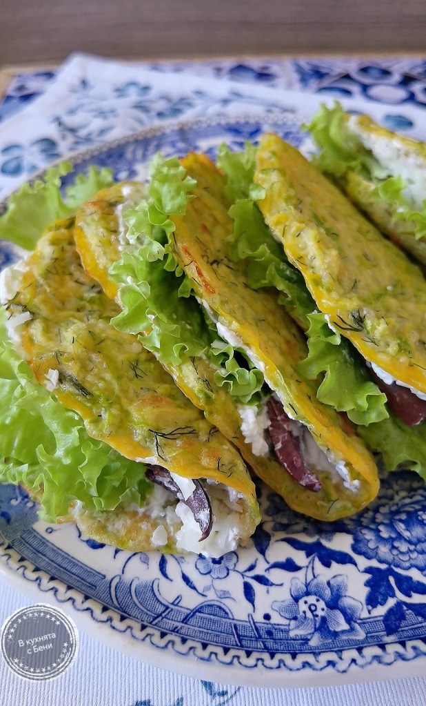 Палачинки от тиквички на фурна с пълнеж от https://inthebeniskitchen.com/