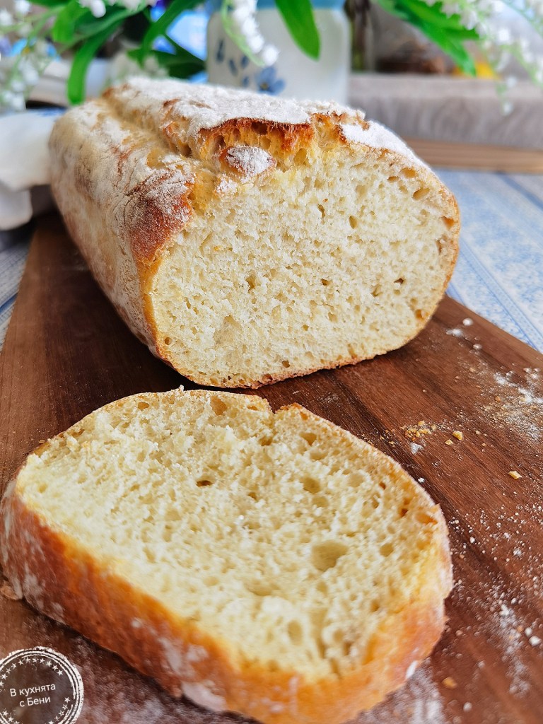 Домашен хляб без месене от https://inthebeniskitchen.com/