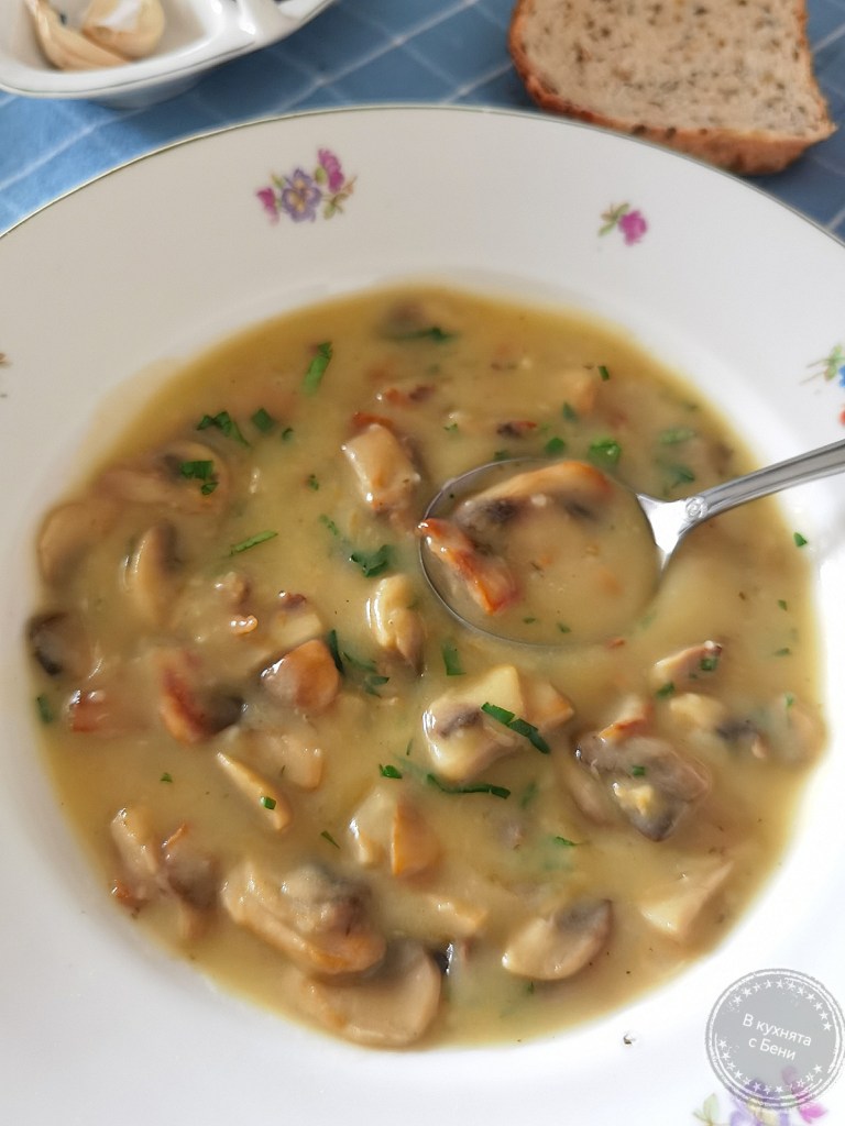 Гъбена каша от https://inthebeniskitchen.com/